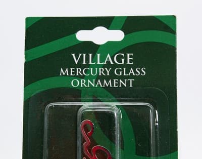 Vintage DEPARTMENT 56 Mercury Glass Cottage Christmas Ornament NIB - Thumbnail 3