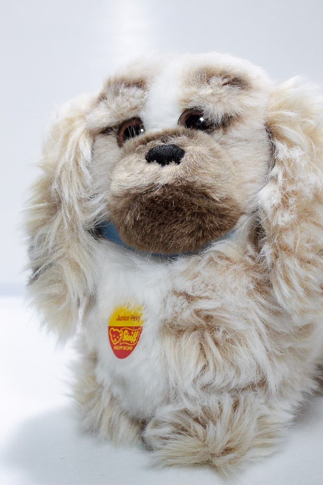 STEIFF "Junior Peky" Authentic Vintage Button In Ear & Tag 2890/22 Dog Plush - Thumbnail 2
