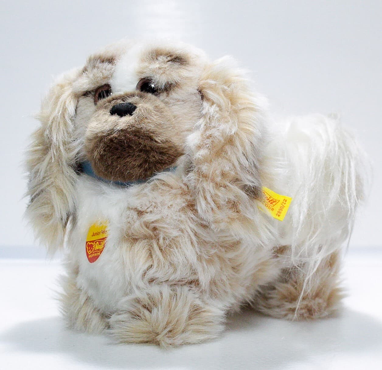 STEIFF "Junior Peky" Authentic Vintage Button In Ear & Tag 2890/22 Dog Plush - Thumbnail 8