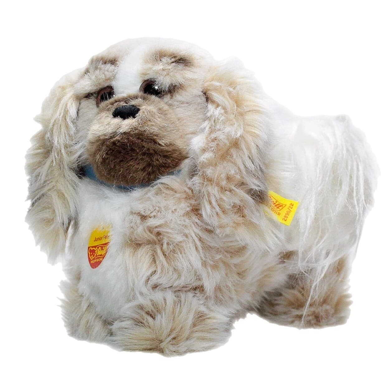 STEIFF "Junior Peky" Authentic Vintage Button In Ear & Tag 2890/22 Dog Plush - Image 1