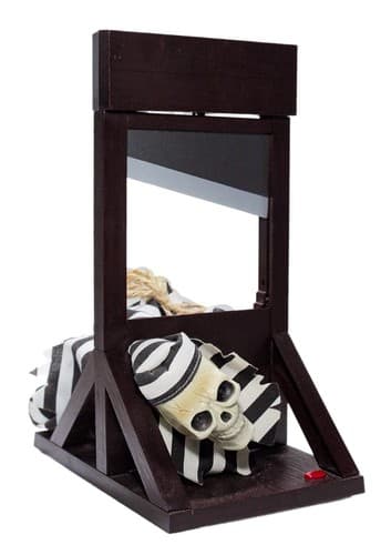 MAGIC POWER COMPANY Halloween Guillotine animated Talking Skeleton Toy - Image 1