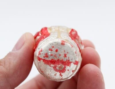 Vintage Poland Mercury Glass Hand Paintes Santa Claus Christmas Ornament - Thumbnail 5