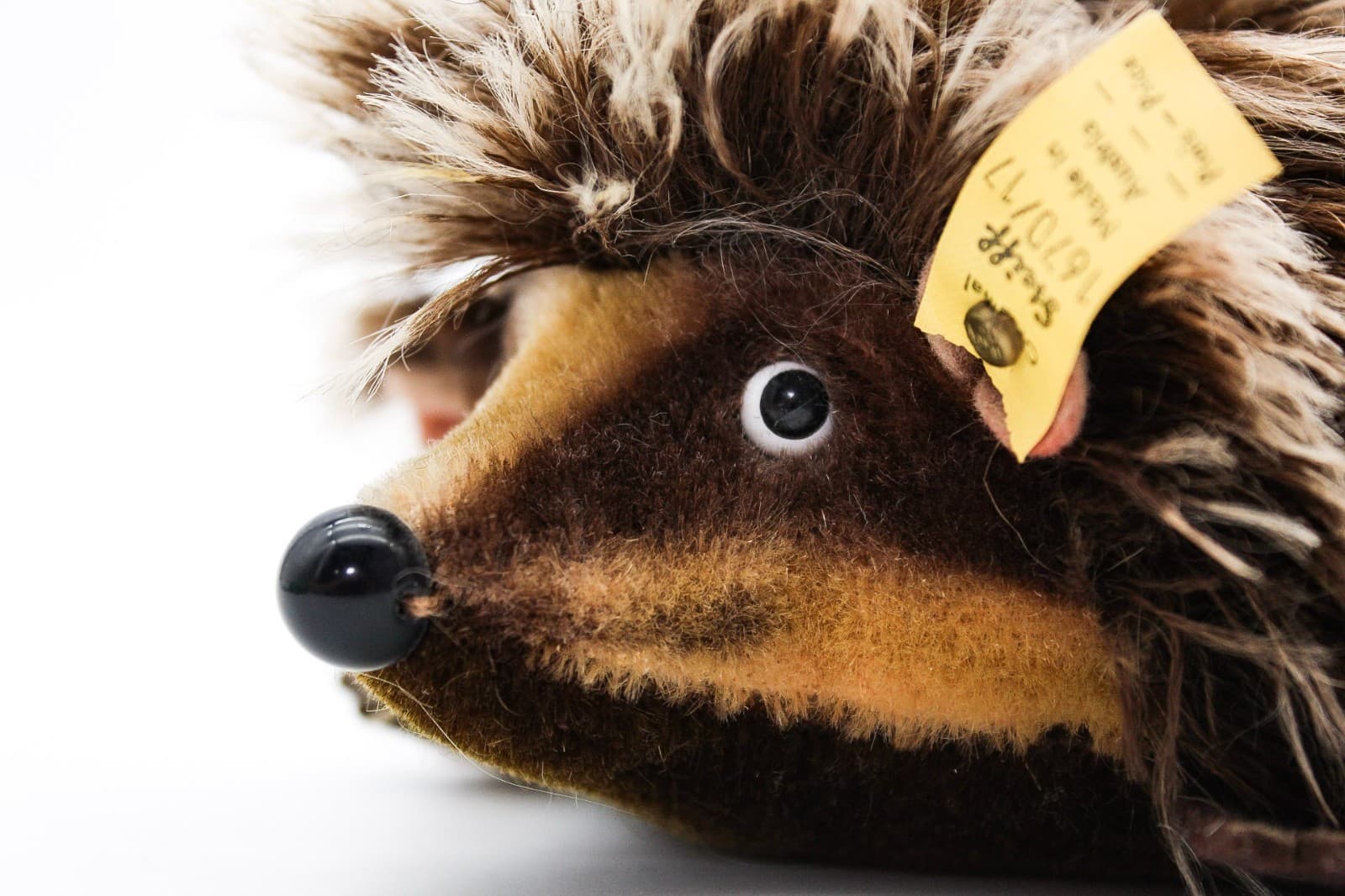 Steiff Vintage Germany Joggi Hedgehog Mohair Stuff Animal Plush With Tags New 7" - Thumbnail 4