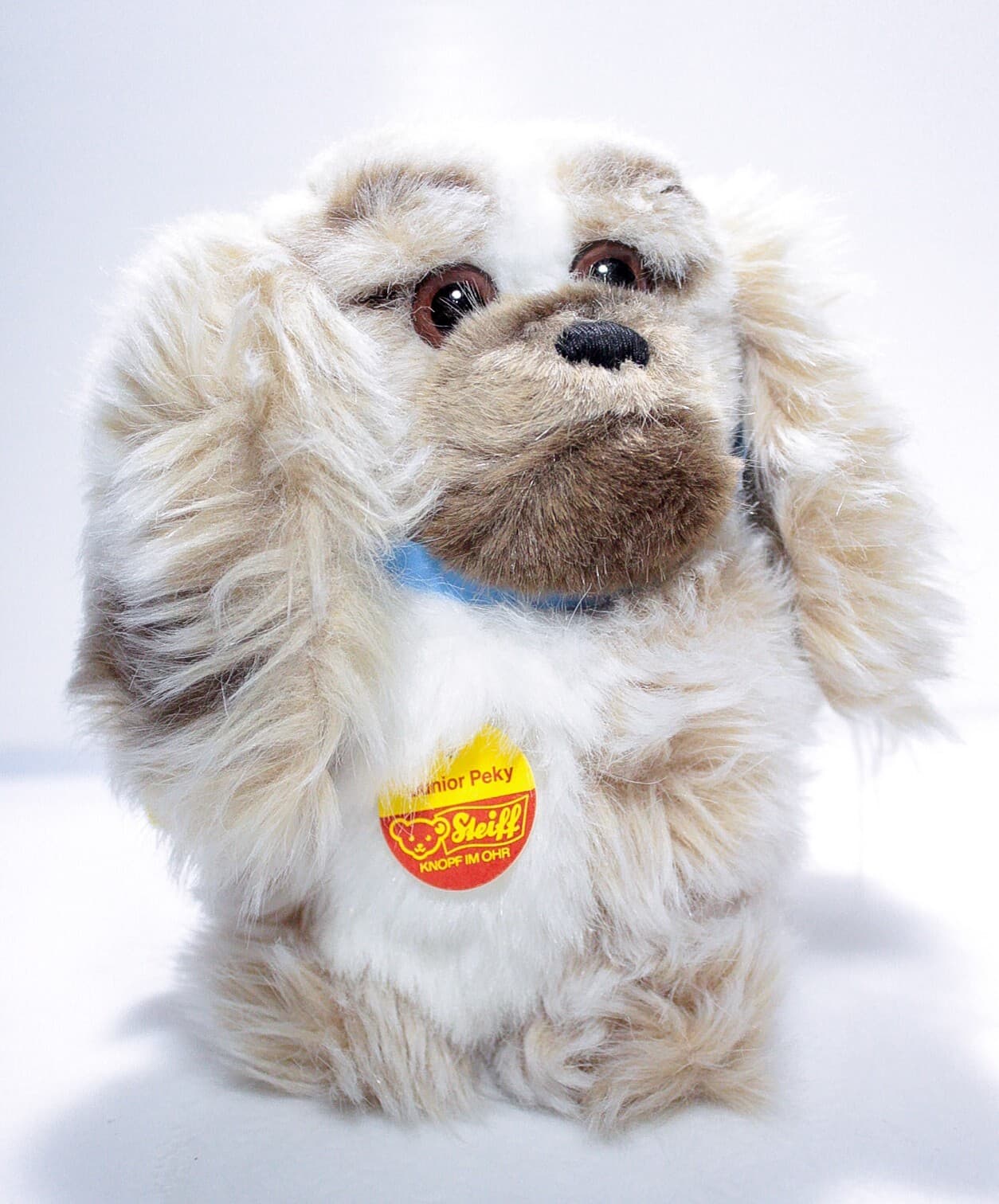 STEIFF "Junior Peky" Authentic Vintage Button In Ear & Tag 2890/22 Dog Plush - Thumbnail 5