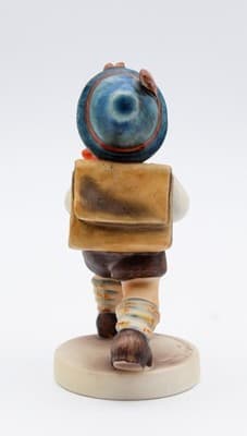 Hummel Goebel School Boy West Germany Vintage Porcelain Figurine TMK5 - Thumbnail 4