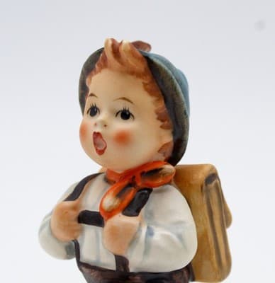 Hummel Goebel School Boy West Germany Vintage Porcelain Figurine TMK5 - Thumbnail 2