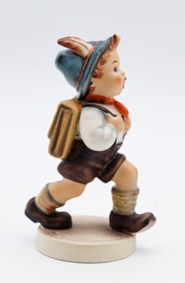 Hummel Goebel School Boy West Germany Vintage Porcelain Figurine TMK5 - Thumbnail 6