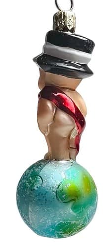 CHRISTOPHER RADKO 2000 Happy New Year Munchkin Glass Christmas Ornament - Thumbnail 2