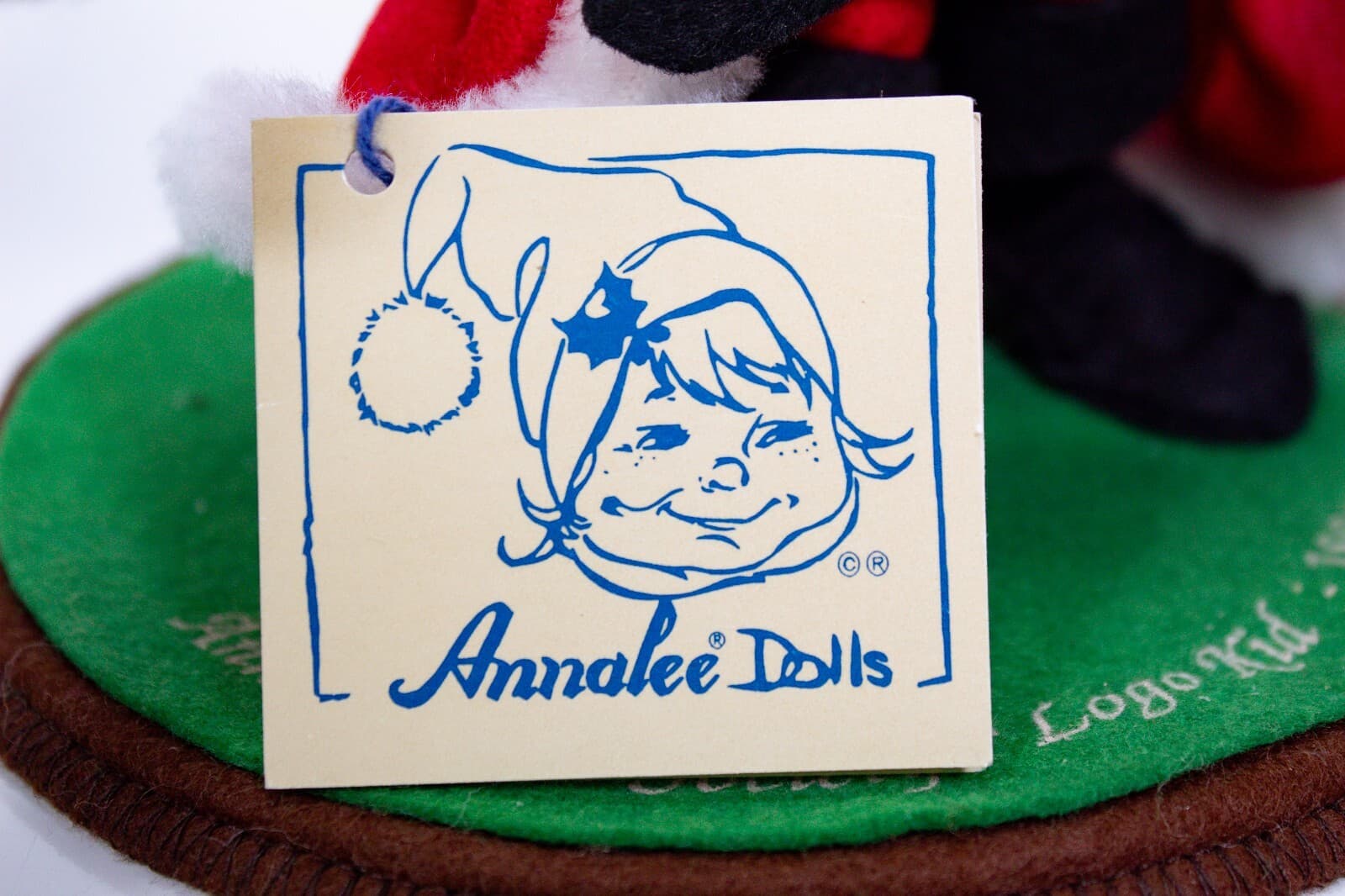 ANNALEE Vintage Dress Up Santa Kid Logo Christmas Doll 8" 1994 NEW w/ TAG - Thumbnail 9
