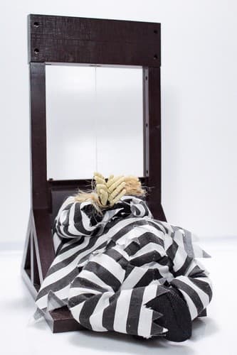 MAGIC POWER COMPANY Halloween Guillotine animated Talking Skeleton Toy - Thumbnail 7