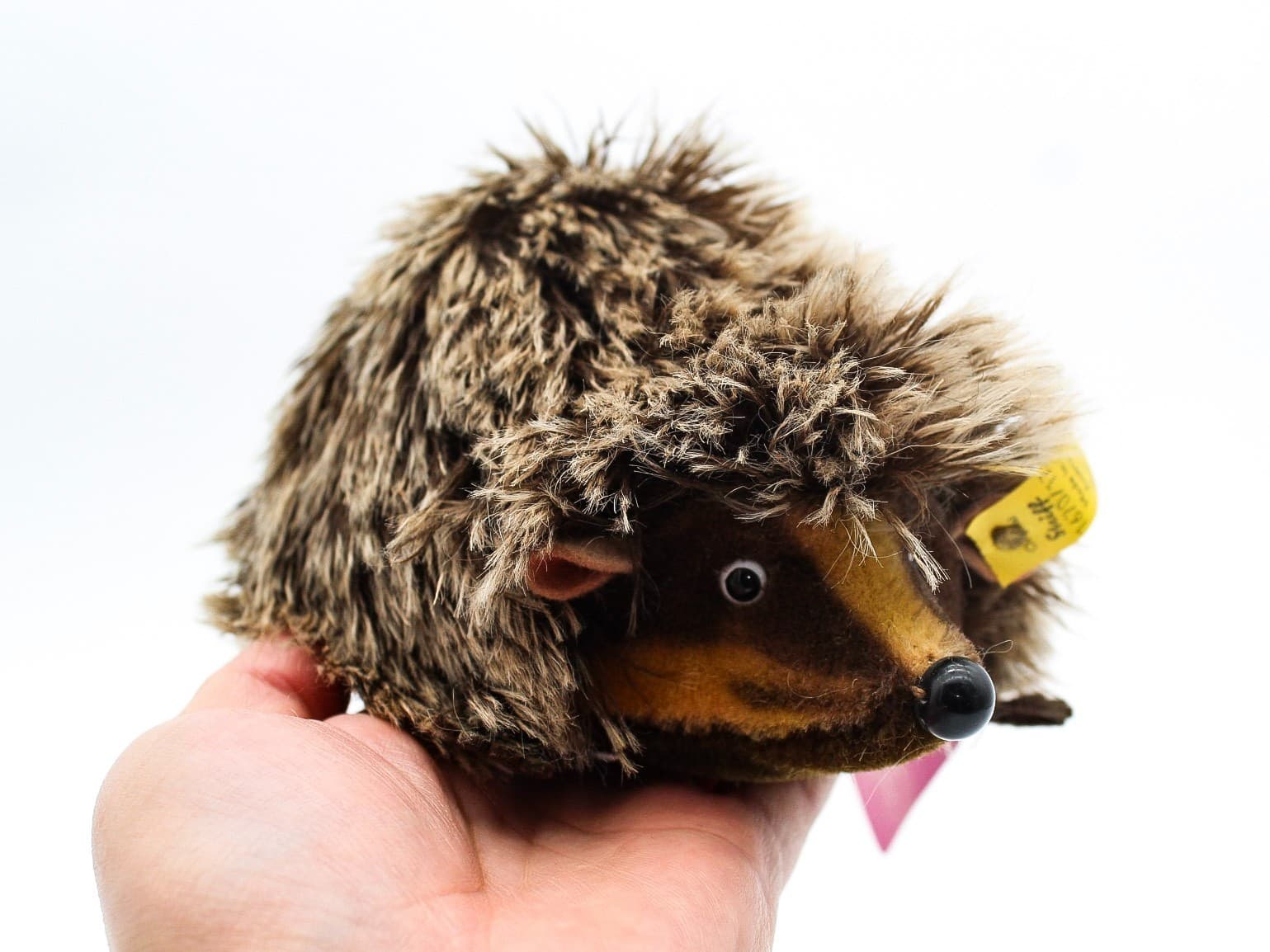 Steiff Vintage Germany Joggi Hedgehog Mohair Stuff Animal Plush With Tags New 7" - Thumbnail 2