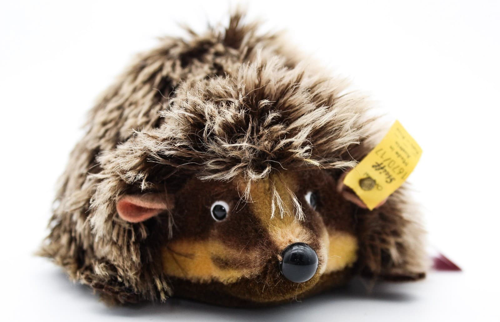 Steiff Vintage Germany Joggi Hedgehog Mohair Stuff Animal Plush With Tags New 7" - Thumbnail 3
