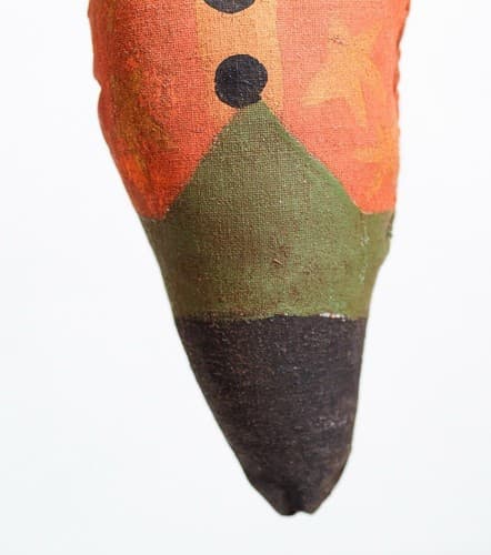 Vintage Primitive Folk Ark Halloween Cats Hand Painted Stuffed Dolls OOAK - Thumbnail 4