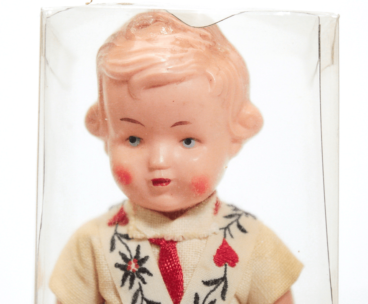 Vintage LINDTVEDT MAde In Norway Handmade Boy Doy In Original Box - Thumbnail 3