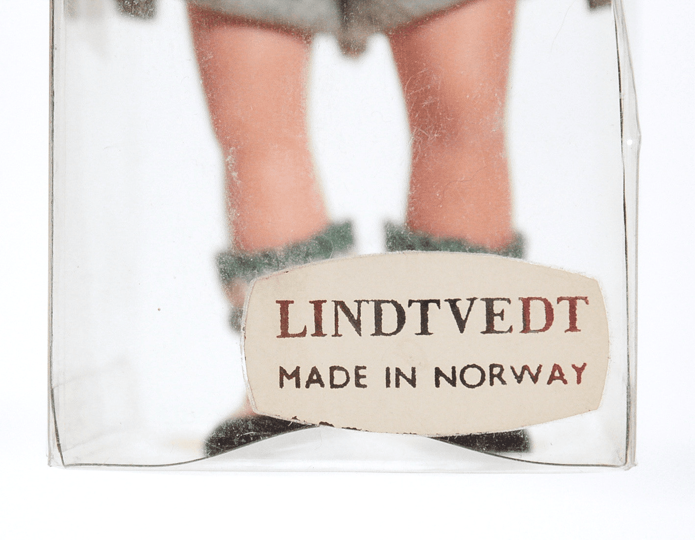 Vintage LINDTVEDT MAde In Norway Handmade Boy Doy In Original Box - Thumbnail 2