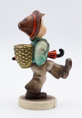 Hummel Goebel Happy Traveler West Germany Vintage Porcelain Figurine TMK3 - Thumbnail 4