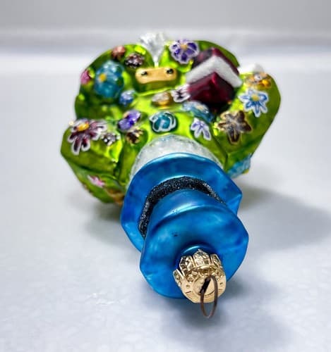 CHRISTOPHER RADKO Hopper B. Topper Bunny Rabbit Glass Ornament - Thumbnail 8