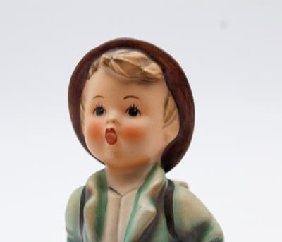 Hummel Goebel Happy Traveler West Germany Vintage Porcelain Figurine TMK3 - Thumbnail 2