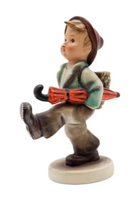 Hummel Goebel Happy Traveler West Germany Vintage Porcelain Figurine TMK3