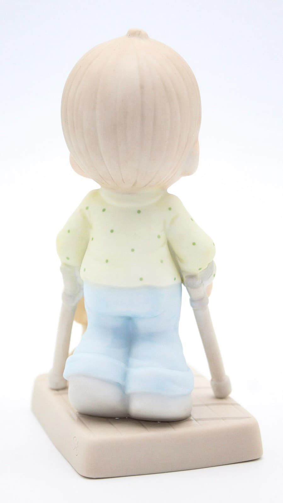 Precious Moments Blessed Are They That Overcome Enesco Porcelain Figurine 1987 - Thumbnail 5