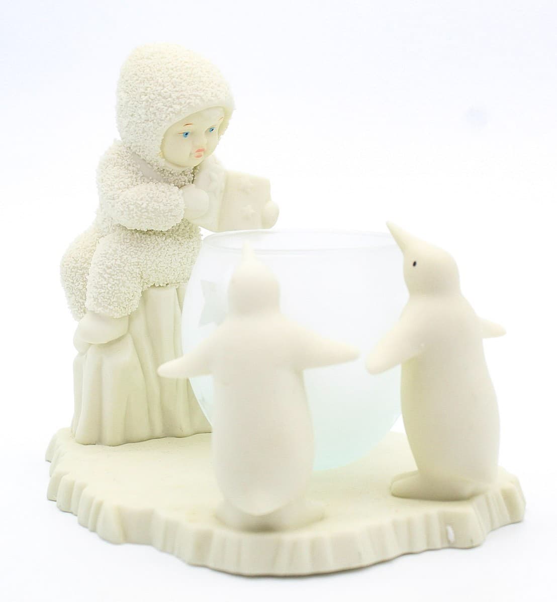 Department 56 Once Upon A Time Snowbabies Porcelain Glass Votive Holder In Box - Thumbnail 3