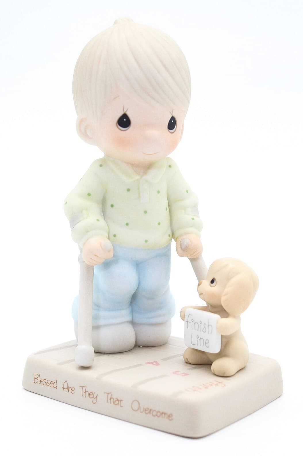 Precious Moments Blessed Are They That Overcome Enesco Porcelain Figurine 1987 - Thumbnail 8