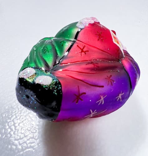 CHRISTOPHER RADKO " A Caring Clown" 1997 AIDS Awareness Design Glass Ornament - Thumbnail 8