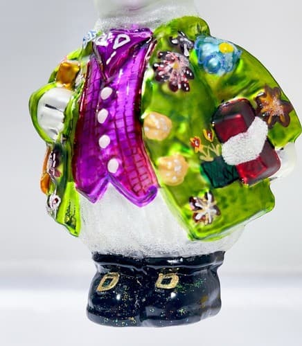 CHRISTOPHER RADKO Hopper B. Topper Bunny Rabbit Glass Ornament - Thumbnail 3