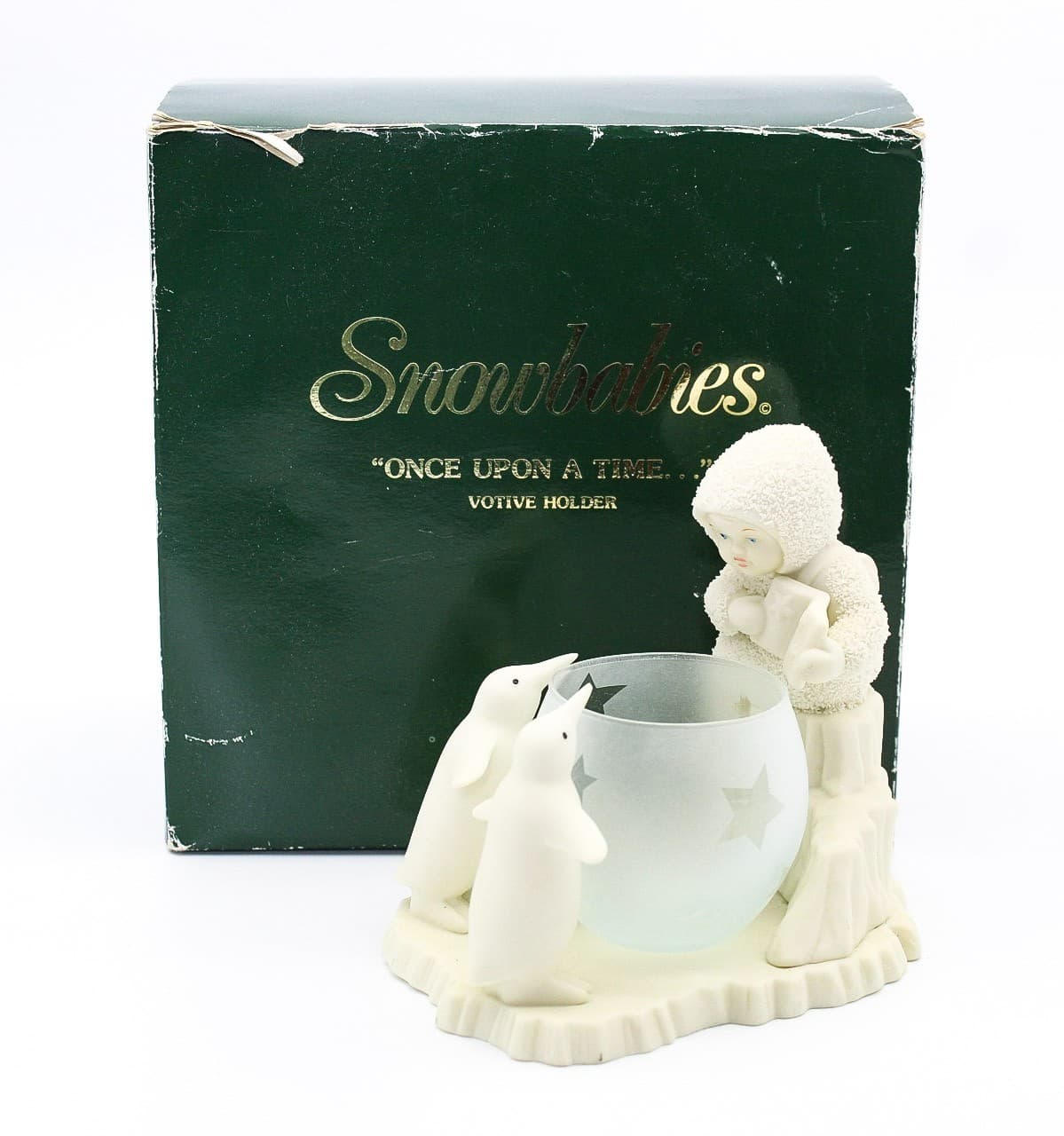 Department 56 Once Upon A Time Snowbabies Porcelain Glass Votive Holder In Box - Thumbnail 2