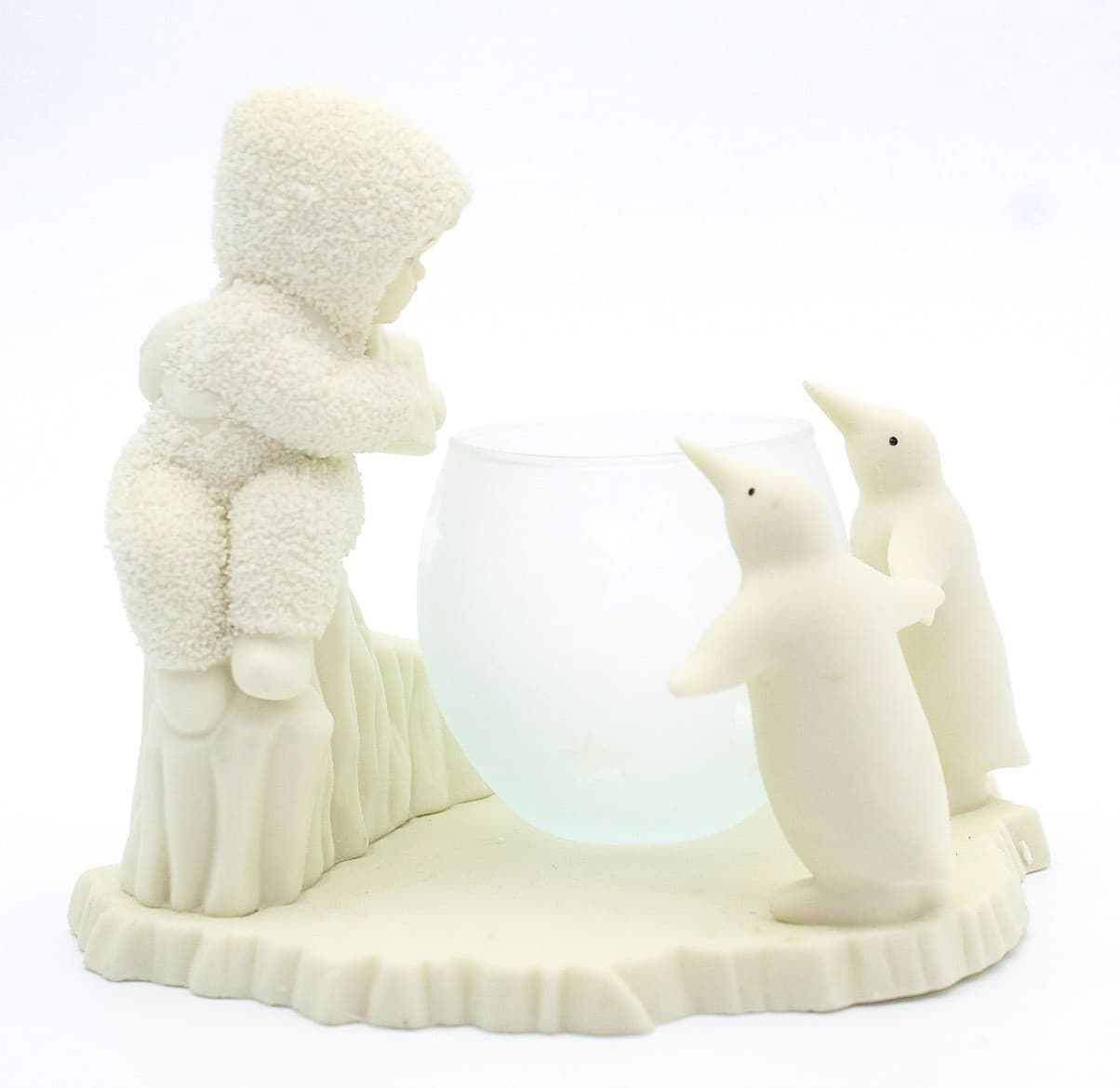 Department 56 Once Upon A Time Snowbabies Porcelain Glass Votive Holder In Box - Thumbnail 4