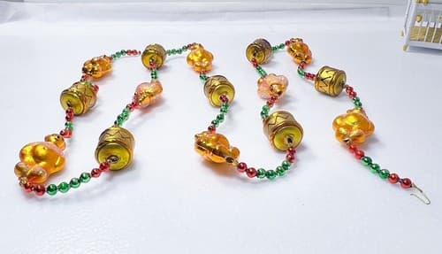 CHRISTOPHER RADKO Rare Teddy Bear Drum Tree Garland Strand 71" - Thumbnail 3