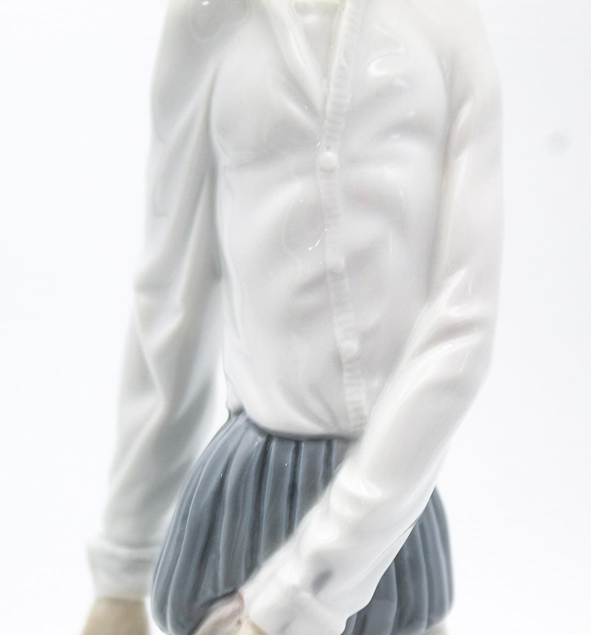 Lladro Don Quixote Standing With Sword Spain Tall Glazed Porcelain Figure 12" - Thumbnail 6
