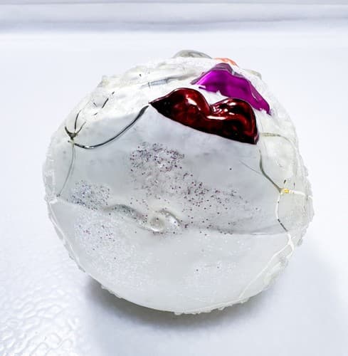 CHRISTOPHER RADKO "Quintessa" Princess White Coat Christmas Glass Ornament - Thumbnail 8