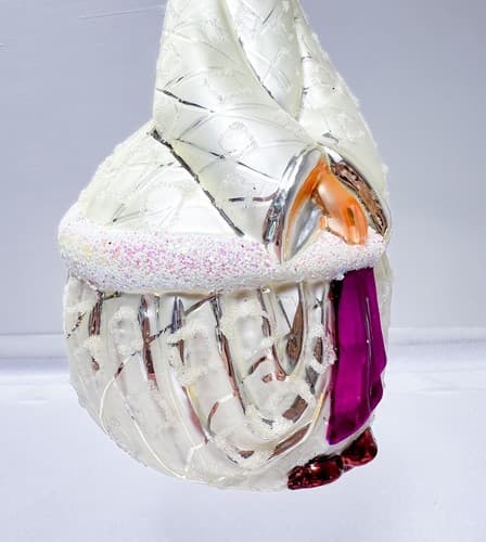 CHRISTOPHER RADKO "Quintessa" Princess White Coat Christmas Glass Ornament - Thumbnail 3