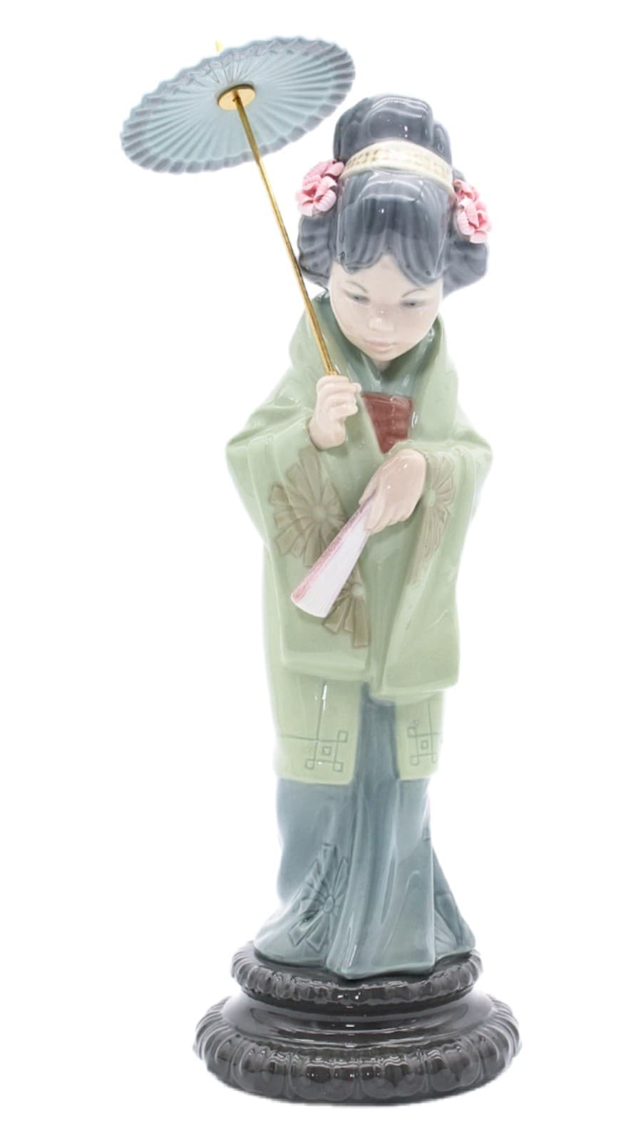 Lladro Japanese With Parasol #4988 Spain Porcelain Figure By Salvador Debon 12" - Image 1