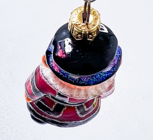 CHRISTOPHER RADKO Little Gems BEEFEATER Bear Glass Christmas Ornament - Thumbnail 4