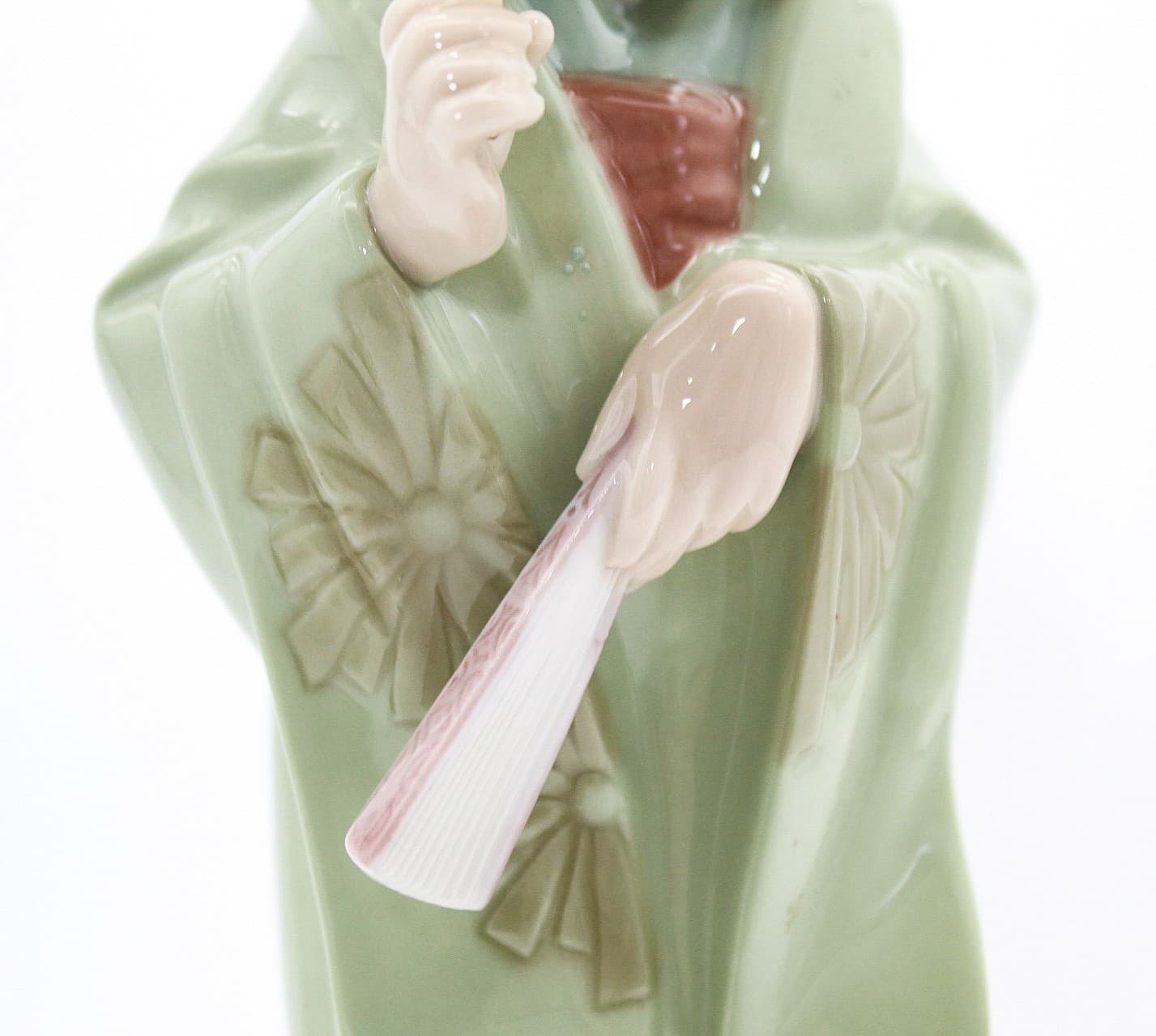 Lladro Japanese With Parasol #4988 Spain Porcelain Figure By Salvador Debon 12" - Thumbnail 8