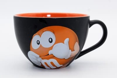 Vintage M&M's World Orange & Black Porcelain Large Mug - Thumbnail 7