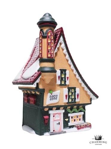 Department 56 "ELFIN SNOW CONE WORKS" Christmas Heritage Village w/ Box #5633-2 - Image 1