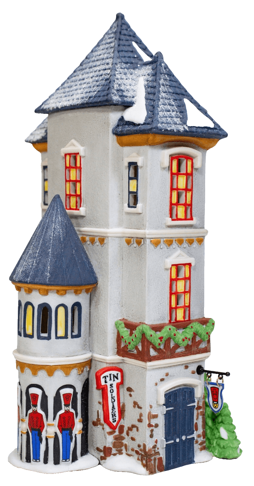 DEPARTMENT 56 "The Soldier Shop" Christmas Porcelain Figurine With Box & Light - Image 1