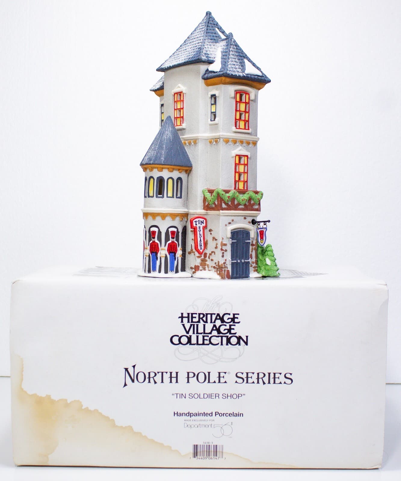 DEPARTMENT 56 "The Soldier Shop" Christmas Porcelain Figurine With Box & Light - Thumbnail 10