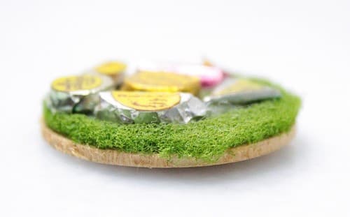 Vintage Dollhouse Miniature RARE Gouda Cheese Platter Kitchen Accessory 1:12 - Thumbnail 2