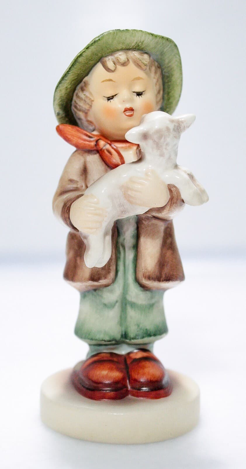 GOEBEL HUMMEL Germany "Lost Sheep" Hand Painted Porcelain Figurine TMK5 - Thumbnail 6