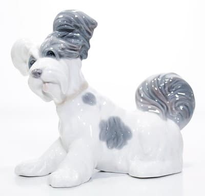 Retired Vintage LLADRO Made In Spain "Skye Terrier" Dog Porcelain Figure - Image 1