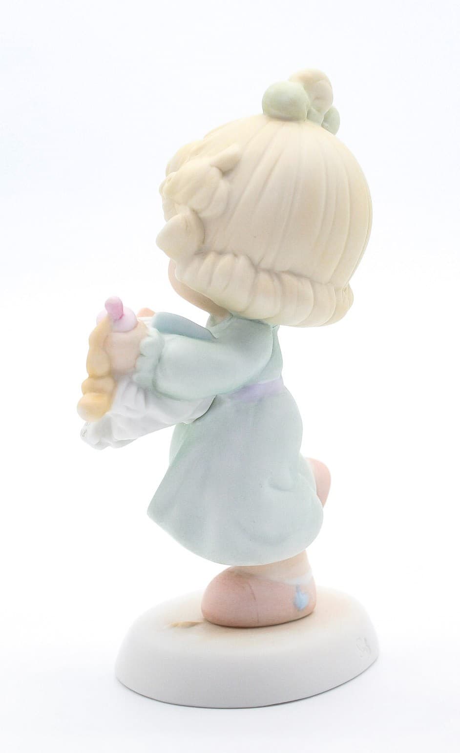 Precious Moments Lord, Help Me Stick to My Job Enesco Porcelain Figurine 1989 - Thumbnail 6
