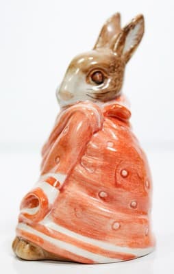 BEATRIX POTTER'S Beswick England Poorly Peter Rabbit Porcelain Figurine Vintage - Thumbnail 4