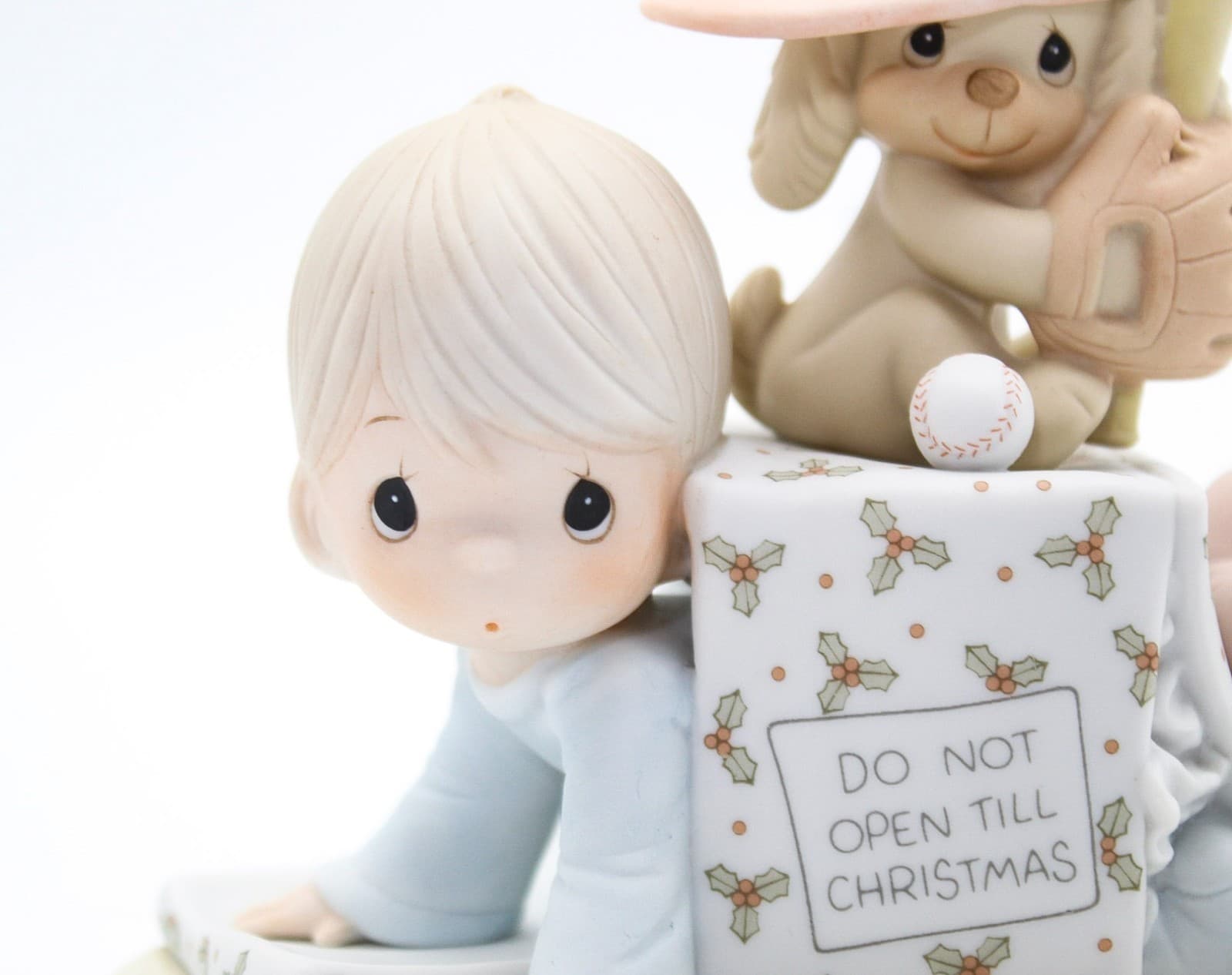 Precious Moments Wishing You a Very Successful Season Porcelain Figurine 1989 - Thumbnail 3