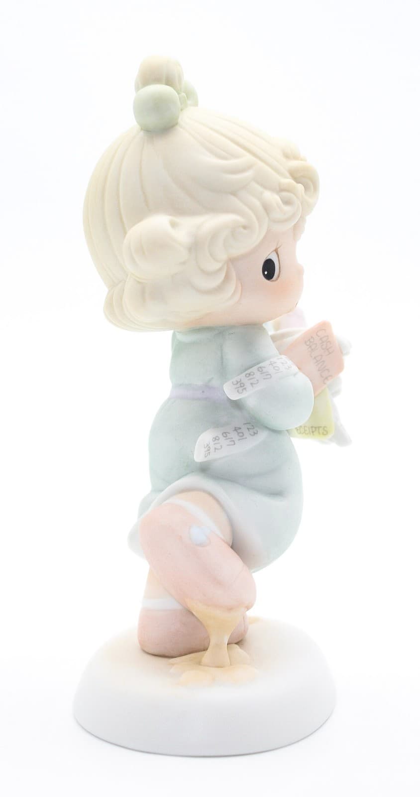 Precious Moments Lord, Help Me Stick to My Job Enesco Porcelain Figurine 1989 - Thumbnail 5