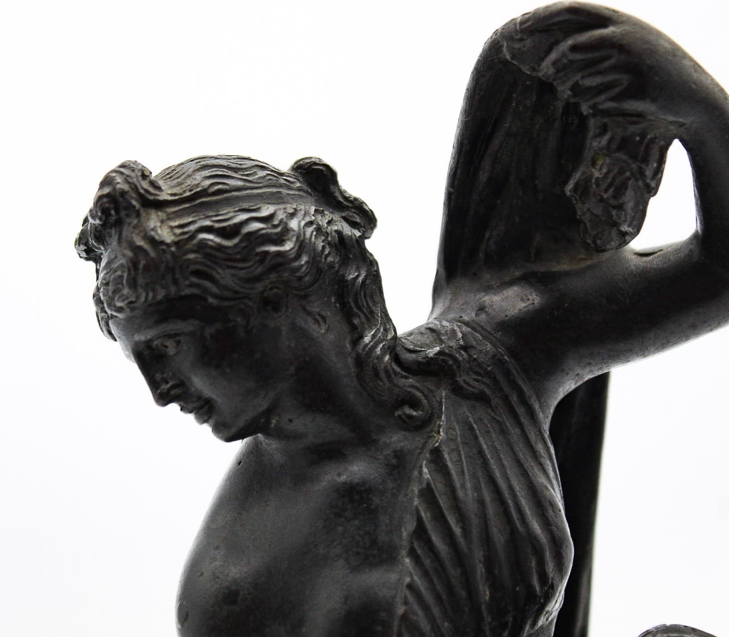 Antique Grand Tour Bronze Venus Callipyge Statue 19th Century Patinated Figure - Thumbnail 2