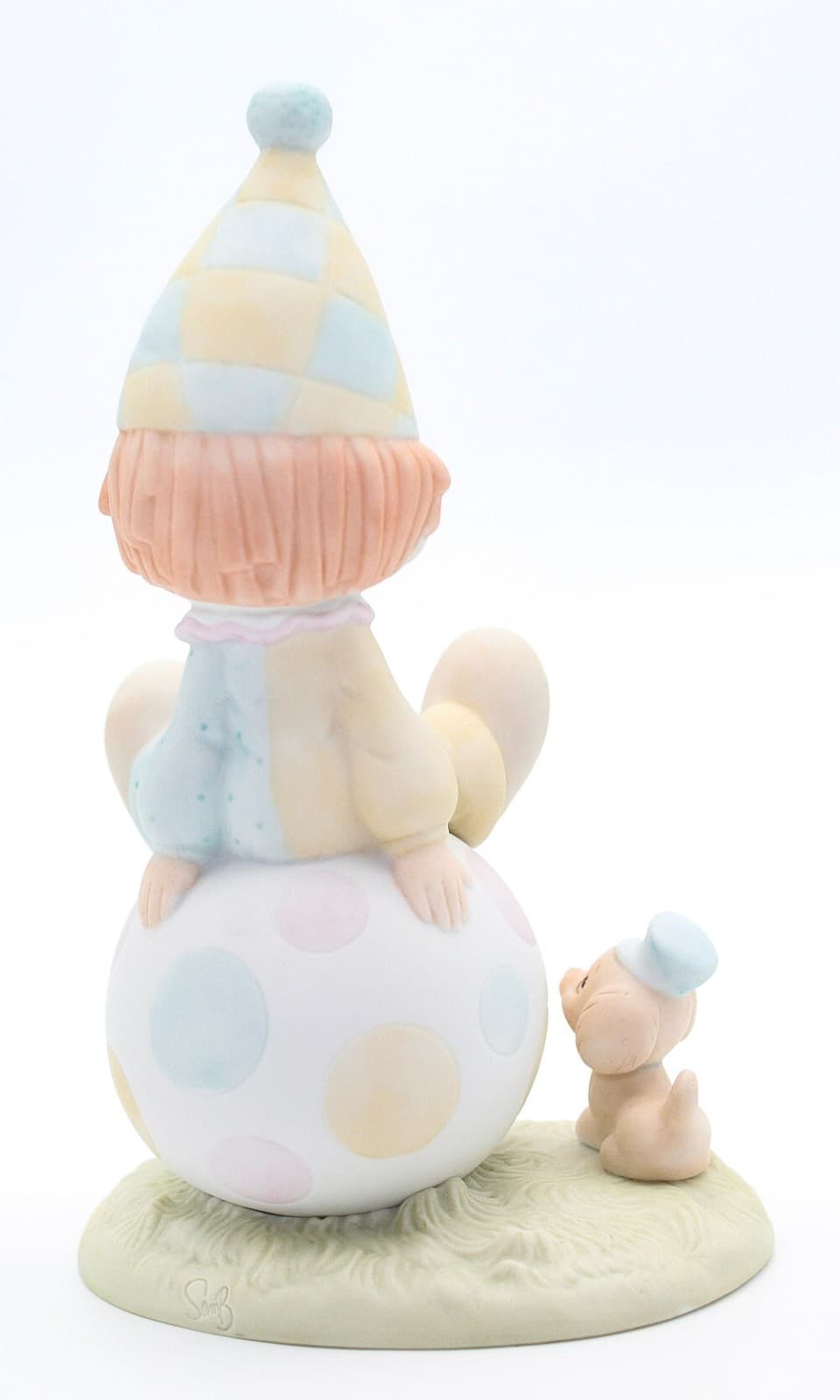 Precious Moments Lord Keep Me On The Ball Enesco Porcelain Figurine 1986 - Thumbnail 3